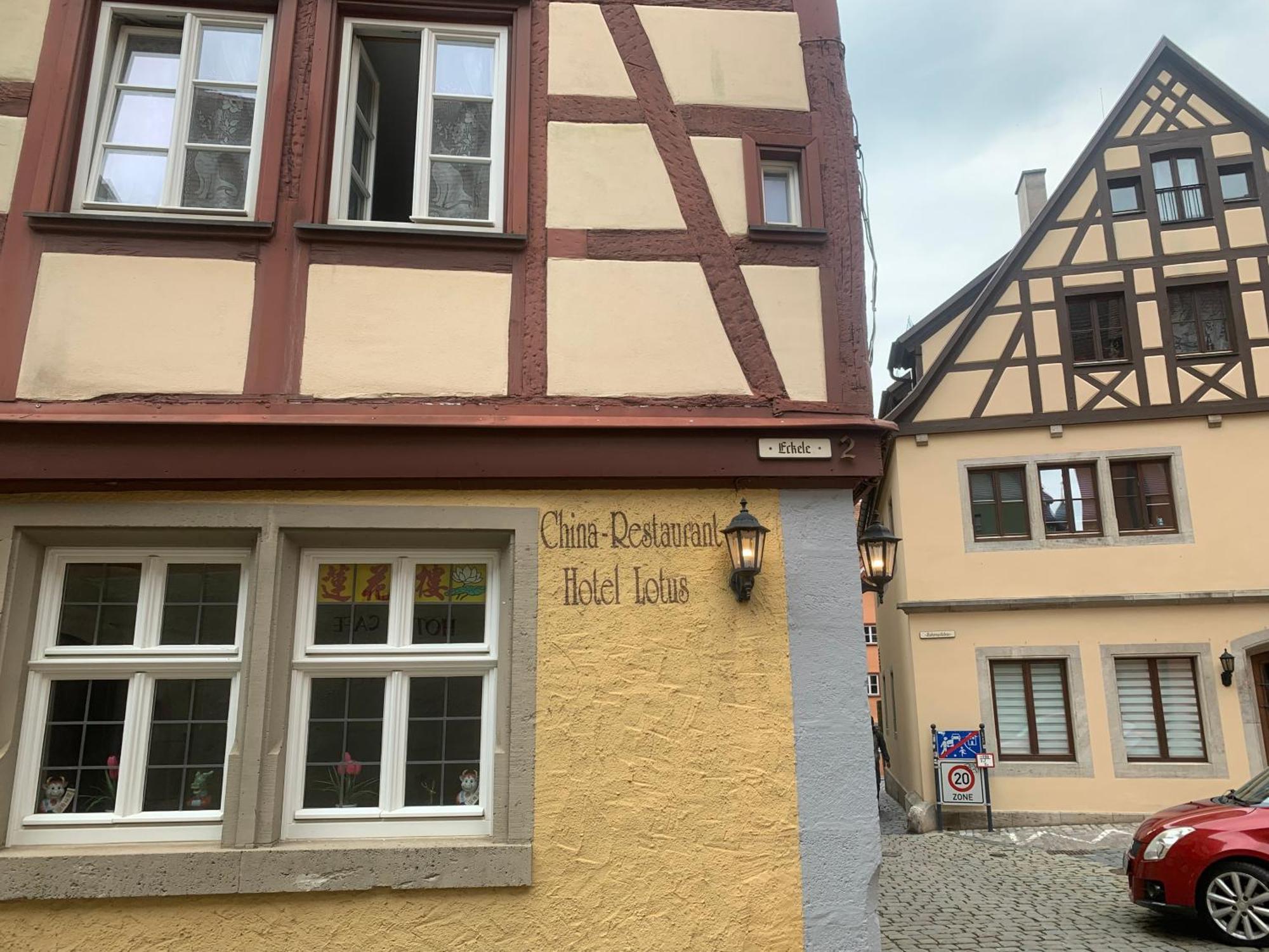 China Restaurant Hotel Lotus Rothenburg ob der Tauber Exteriér fotografie