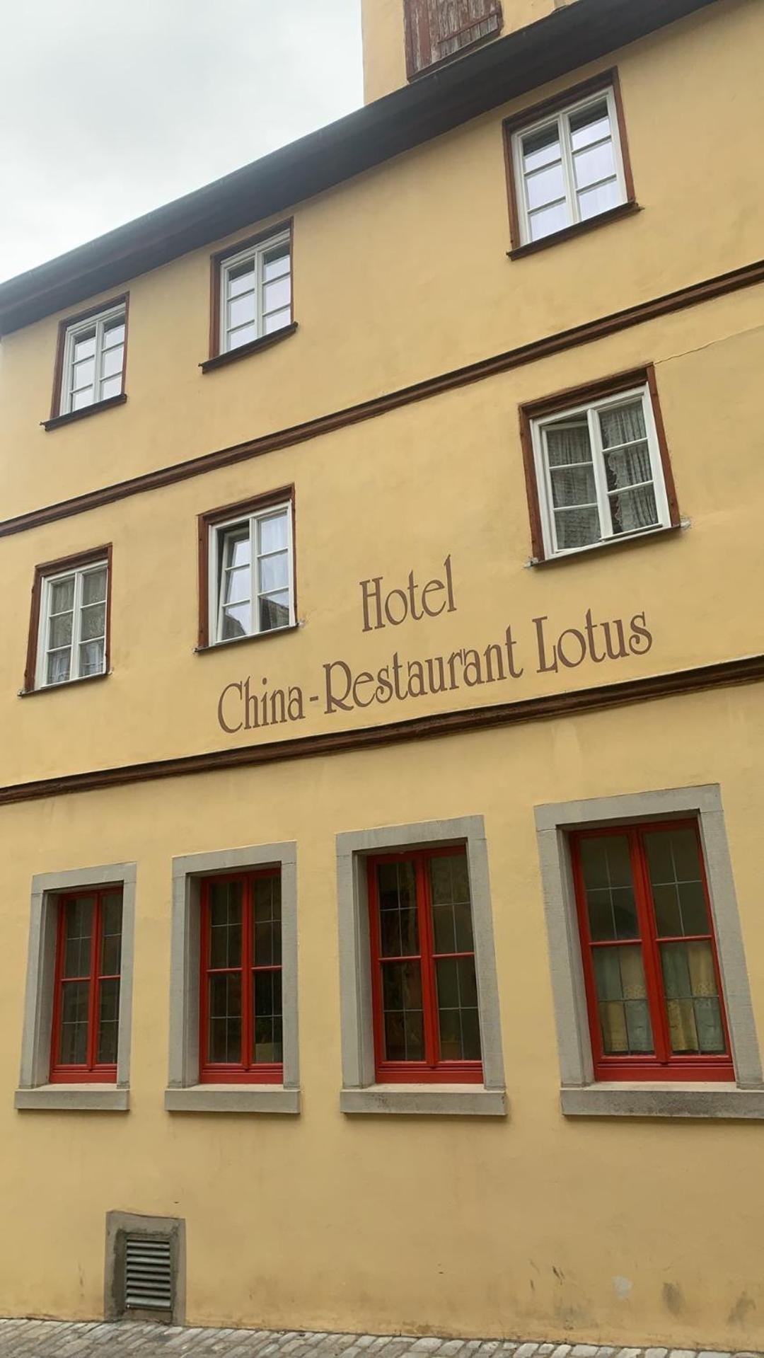 China Restaurant Hotel Lotus Rothenburg ob der Tauber Exteriér fotografie
