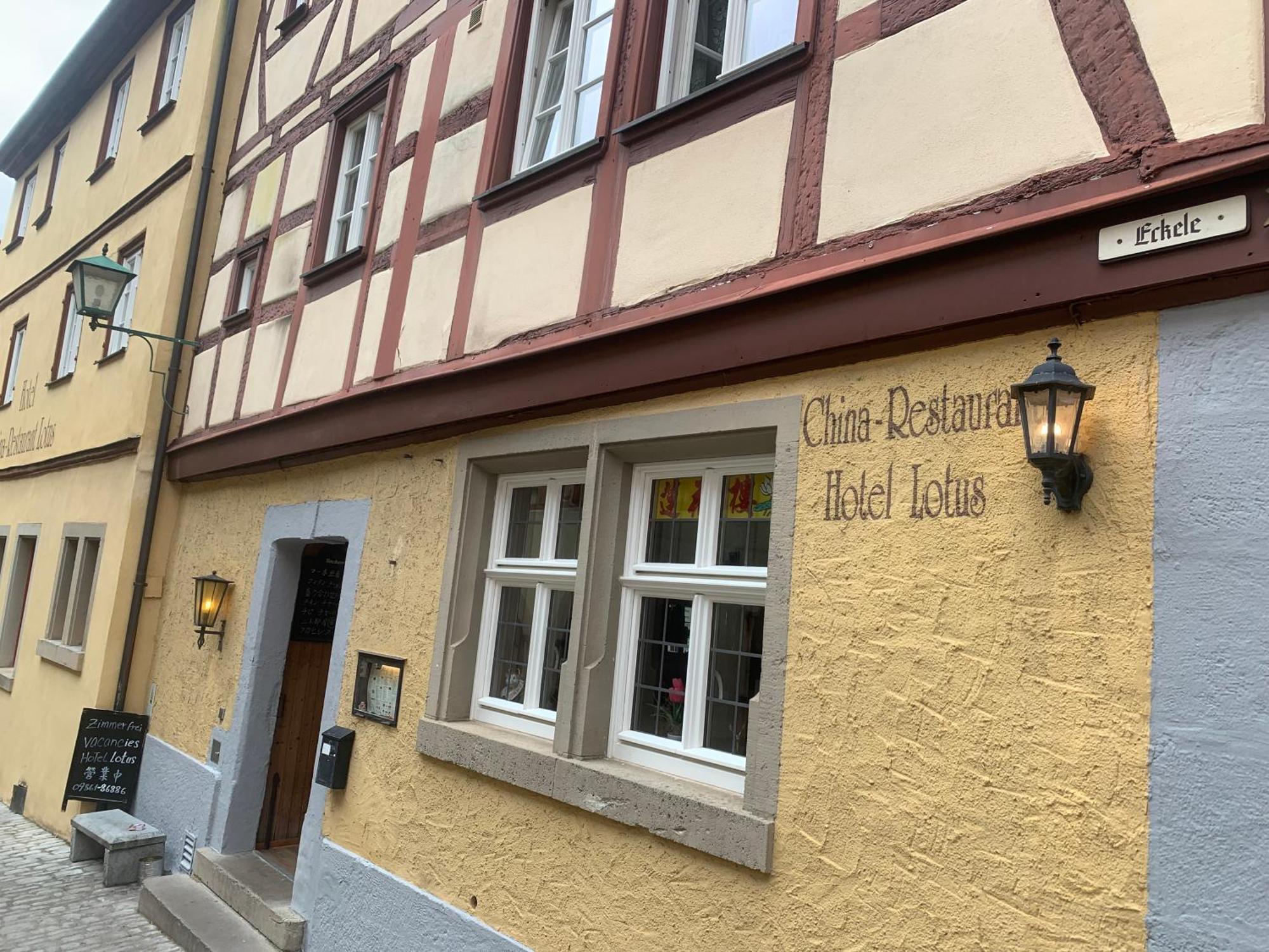 China Restaurant Hotel Lotus Rothenburg ob der Tauber Exteriér fotografie